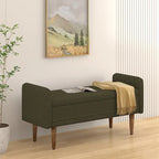 Tabouret de rangement en velours Teddy de conception moderne, Bancs de chambre