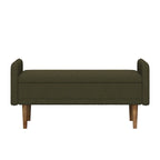 Tabouret de rangement en velours Teddy de conception moderne, Bancs de chambre