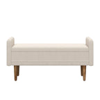 Tabouret de rangement en velours Teddy de conception moderne, Bancs de chambre