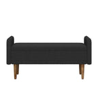 Tabouret de rangement en velours Teddy de conception moderne, Bancs de chambre