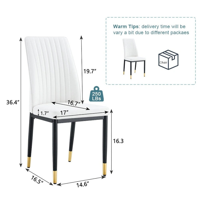 Ensemble de 4 chaises de salle à manger