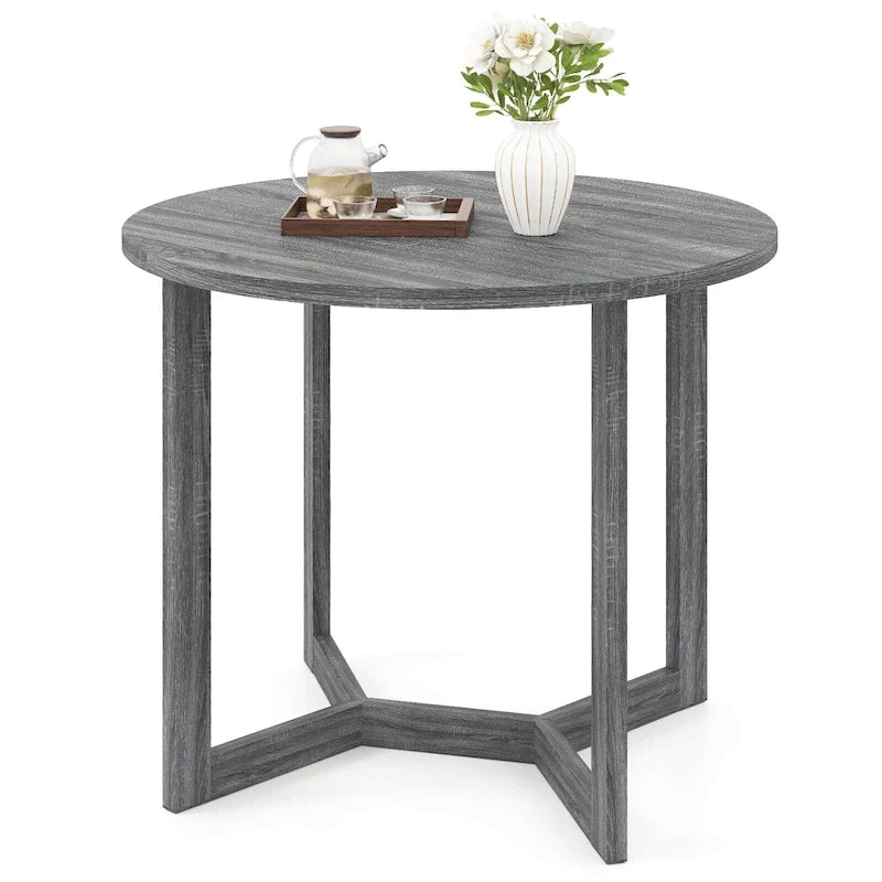 Costway Table à Manger en Bois 36 Pouces pour 2 à 4 Personnes, Forme Ailée - Voir Détails