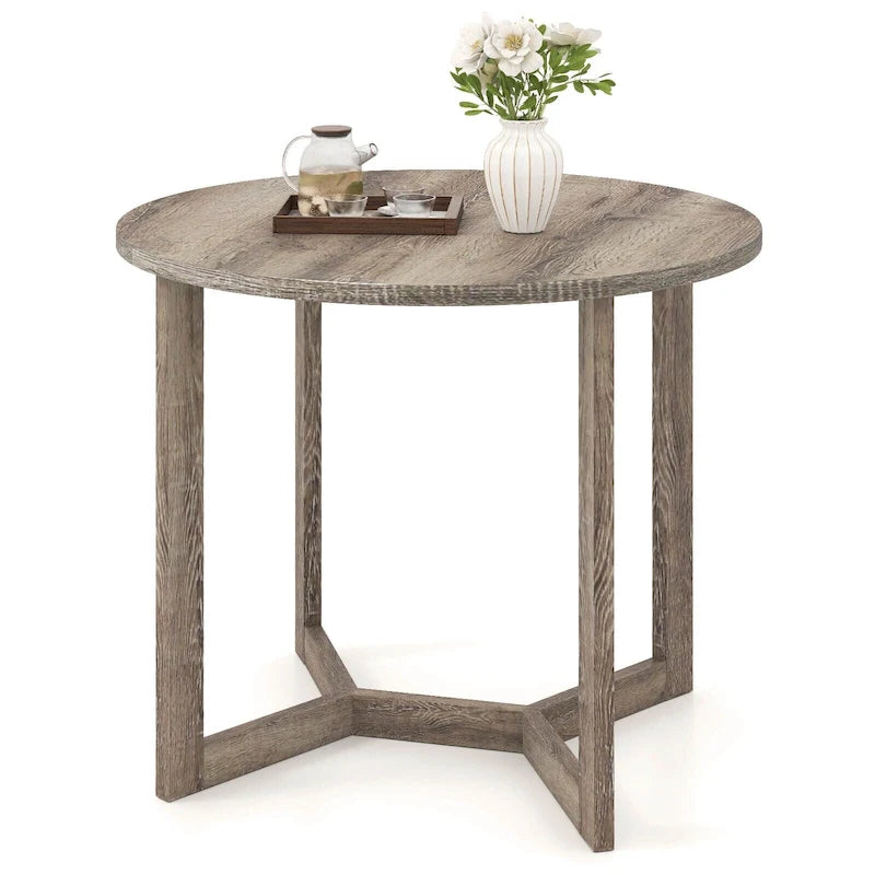 Costway Table à Manger en Bois 36 Pouces pour 2 à 4 Personnes, Forme Ailée - Voir Détails
