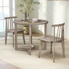 Costway Table à Manger en Bois 36 Pouces pour 2 à 4 Personnes, Forme Ailée - Voir Détails