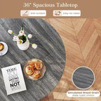 Costway Table à Manger en Bois 36 Pouces pour 2 à 4 Personnes, Forme Ailée - Voir Détails