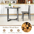 Costway Table à Manger en Bois 36 Pouces pour 2 à 4 Personnes, Forme Ailée - Voir Détails