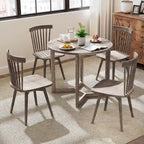 Costway Table à Manger en Bois 36 Pouces pour 2 à 4 Personnes, Forme Ailée - Voir Détails