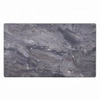 Table basse Evis, rectangulaire 47 pouces, fausse pierre grise, bois marron