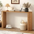 Table de porche multifonctionnelle au style moderne et simple, avec pieds semi-cylindriques