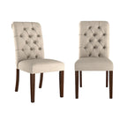 Chaises Parsons Krakova à dossier roulé et touffeté (lot de 2) - Chaise