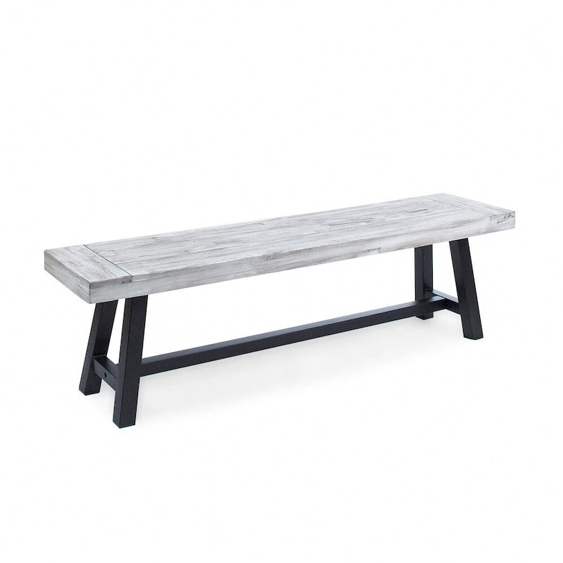 Banc de pique-nique en bois d'acacia rectangulaire Jubilee Farmhouse de Christopher Knight Home
