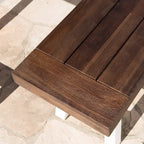 Banc de pique-nique en bois d'acacia rectangulaire Jubilee Farmhouse de Christopher Knight Home