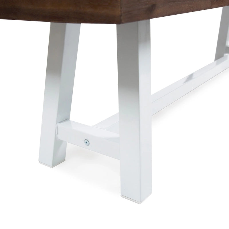 Banc de pique-nique en bois d'acacia rectangulaire Jubilee Farmhouse de Christopher Knight Home