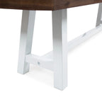 Banc de pique-nique en bois d'acacia rectangulaire Jubilee Farmhouse de Christopher Knight Home