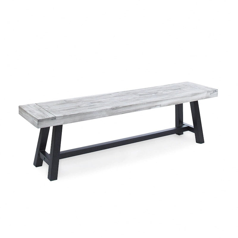 Banc de pique-nique en bois d'acacia rectangulaire Jubilee Farmhouse de Christopher Knight Home