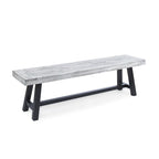 Banc de pique-nique en bois d'acacia rectangulaire Jubilee Farmhouse de Christopher Knight Home