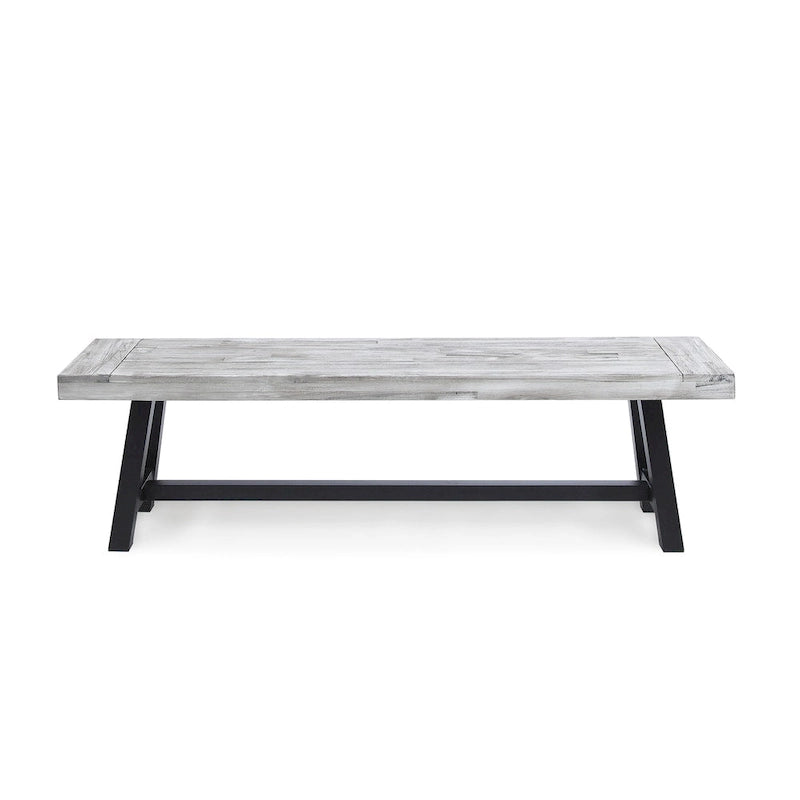 Banc de pique-nique en bois d'acacia rectangulaire Jubilee Farmhouse de Christopher Knight Home