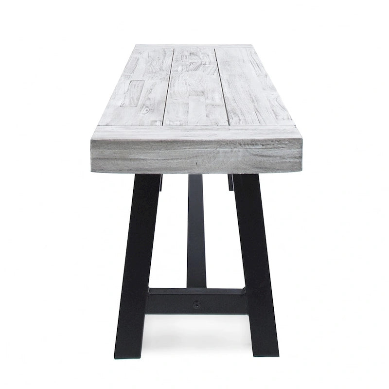 Banc de pique-nique en bois d'acacia rectangulaire Jubilee Farmhouse de Christopher Knight Home