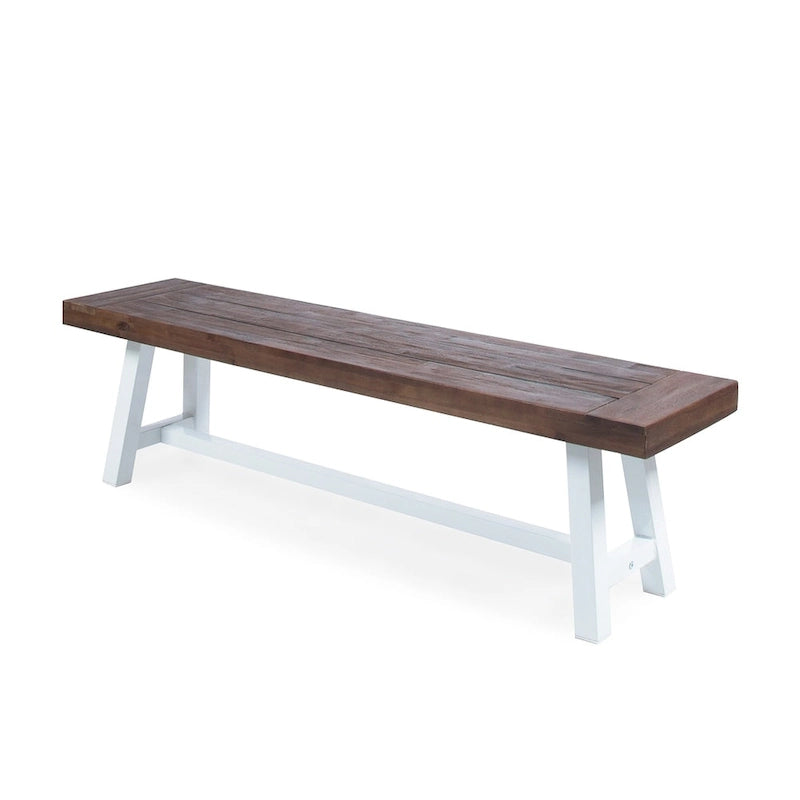 Banc de pique-nique en bois d'acacia rectangulaire Jubilee Farmhouse de Christopher Knight Home