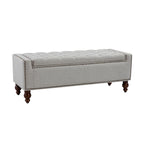 Banc de rangement capitonné classique Felix