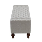Banc de rangement capitonné classique Felix