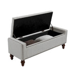 Banc de rangement capitonné classique Felix