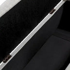 Banc de rangement capitonné classique Felix
