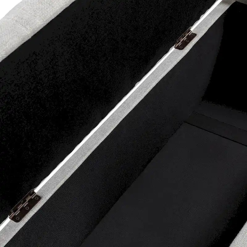Banc de rangement capitonné classique Felix