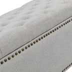 Banc de rangement capitonné classique Felix