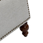 Banc de rangement capitonné classique Felix