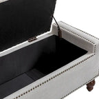 Banc de rangement capitonné classique Felix