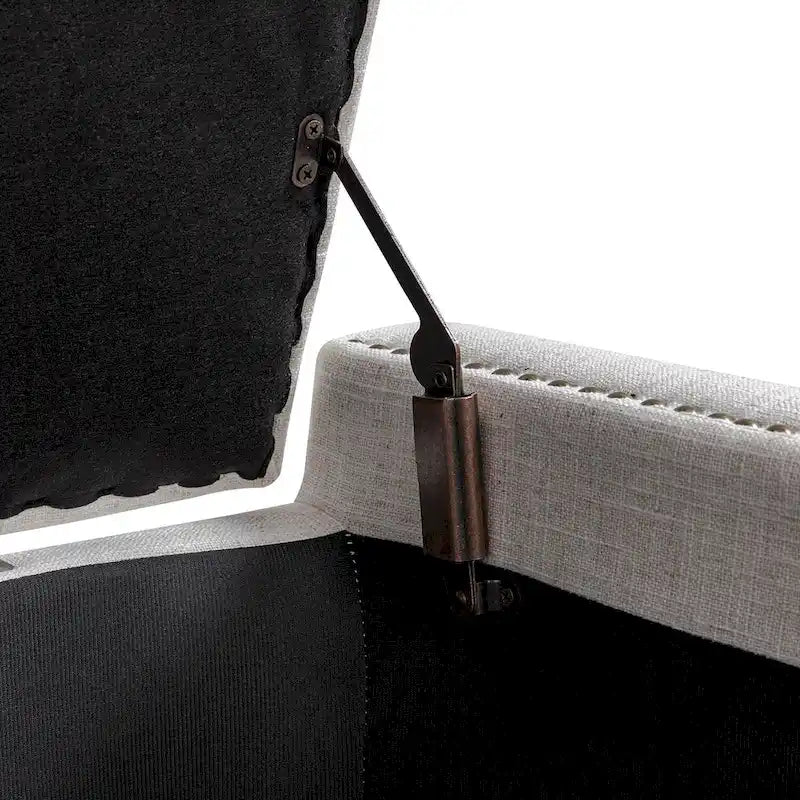 Banc de rangement capitonné classique Felix