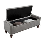 Banc de rangement capitonné classique Felix