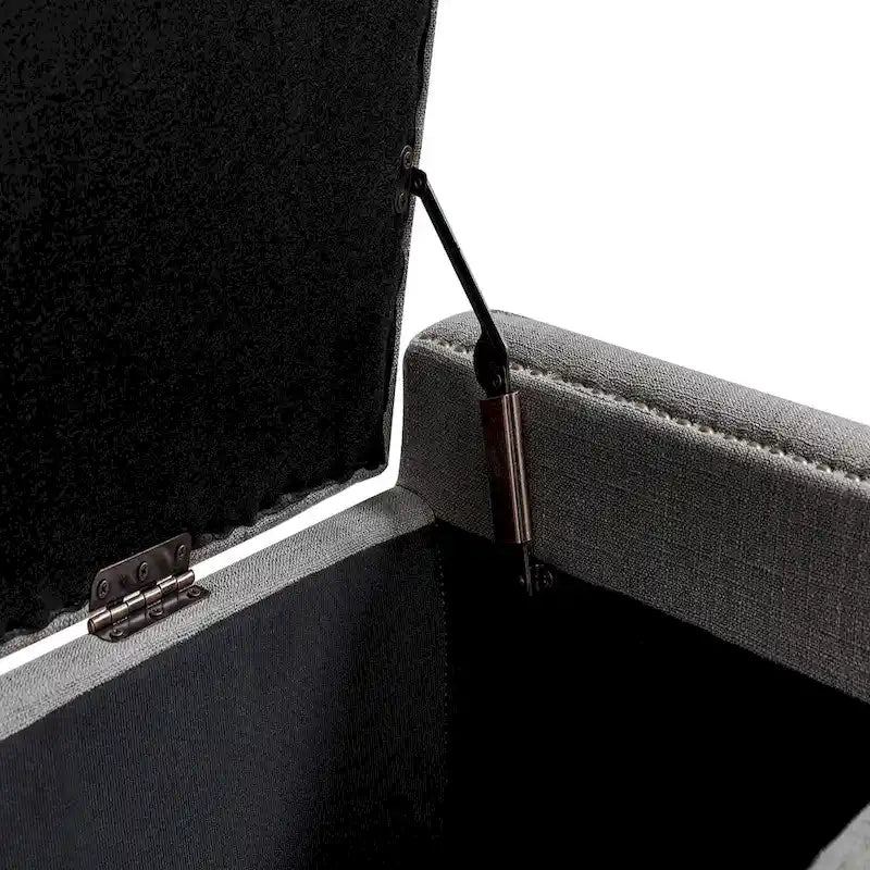Banc de rangement capitonné classique Felix