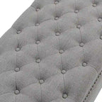 Banc de rangement capitonné classique Felix