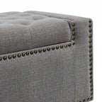 Banc de rangement capitonné classique Felix