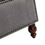 Banc de rangement capitonné classique Felix