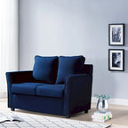 Causeuse contemporaine rembourrée à accoudoirs évasés Golt par Furniture of America