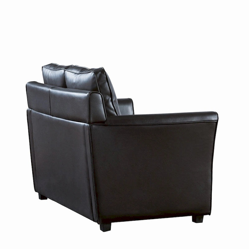 Causeuse contemporaine rembourrée à accoudoirs évasés Golt par Furniture of America