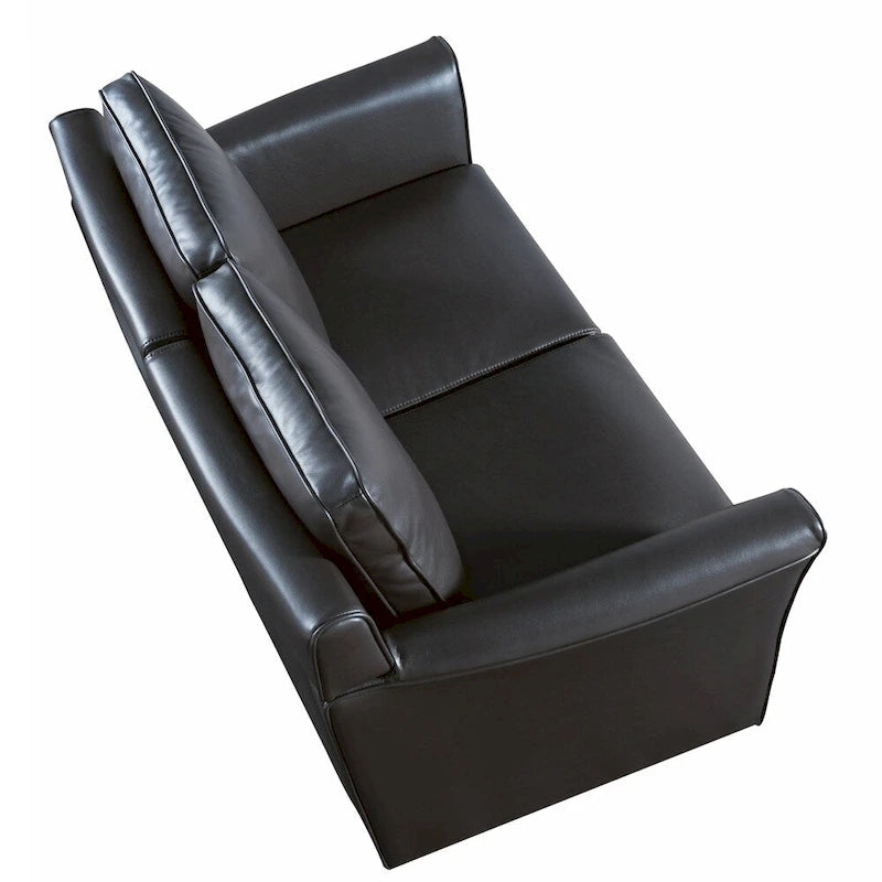 Causeuse contemporaine rembourrée à accoudoirs évasés Golt par Furniture of America