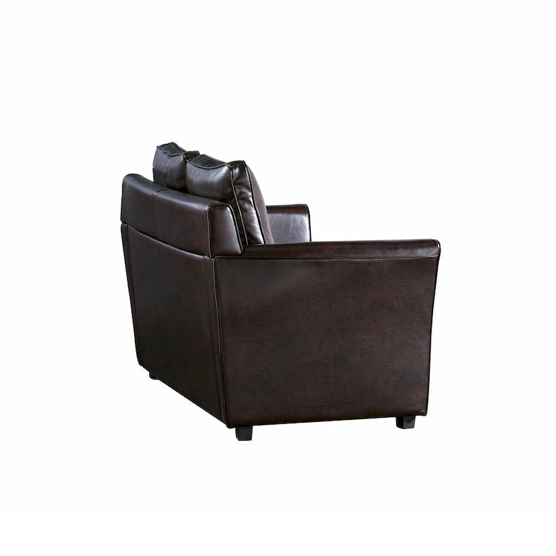 Causeuse contemporaine rembourrée à accoudoirs évasés Golt par Furniture of America
