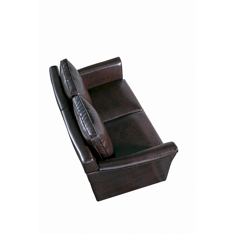 Causeuse contemporaine rembourrée à accoudoirs évasés Golt par Furniture of America