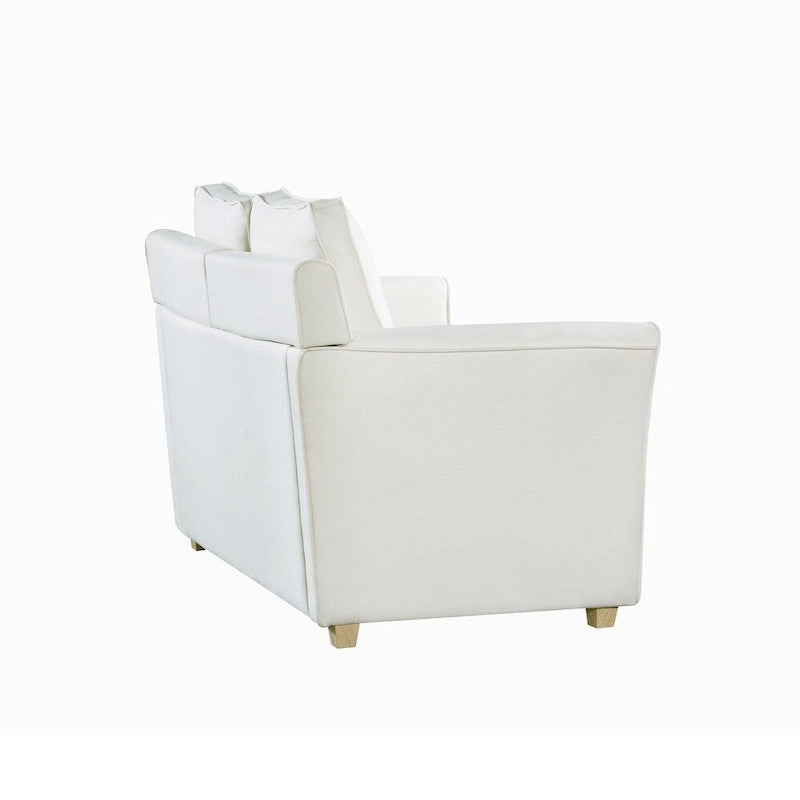Causeuse contemporaine rembourrée à accoudoirs évasés Golt par Furniture of America
