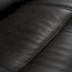 Causeuse inclinable électrique en cuir avec port USB, appuie-tête réglable, soutien lombaire réglable - S.O.
