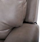 Causeuse inclinable électrique en cuir avec port USB, appuie-tête réglable, soutien lombaire réglable - S.O.