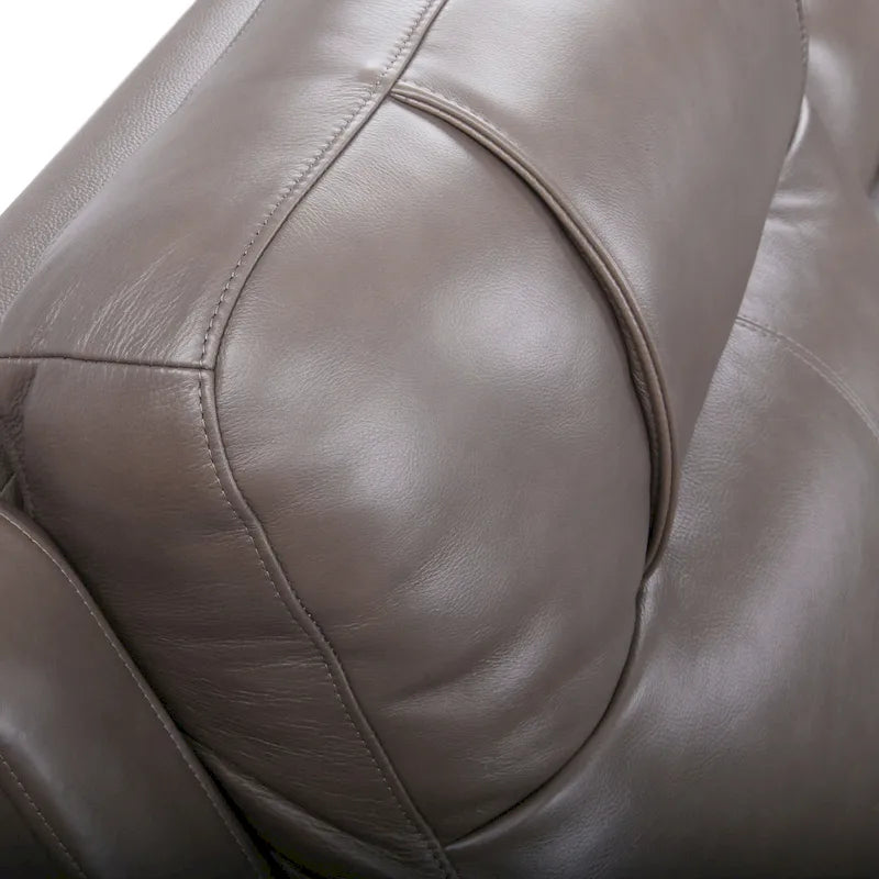 Causeuse inclinable électrique en cuir avec port USB, appuie-tête réglable, soutien lombaire réglable - S.O.