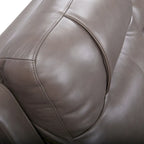 Causeuse inclinable électrique en cuir avec port USB, appuie-tête réglable, soutien lombaire réglable - S.O.