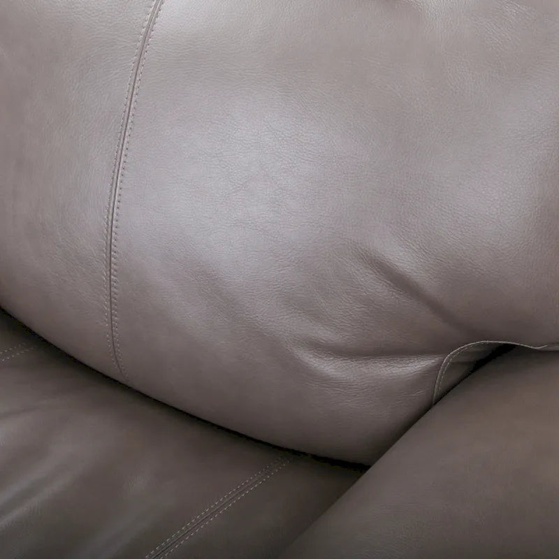 Causeuse inclinable électrique en cuir avec port USB, appuie-tête réglable, soutien lombaire réglable - S.O.