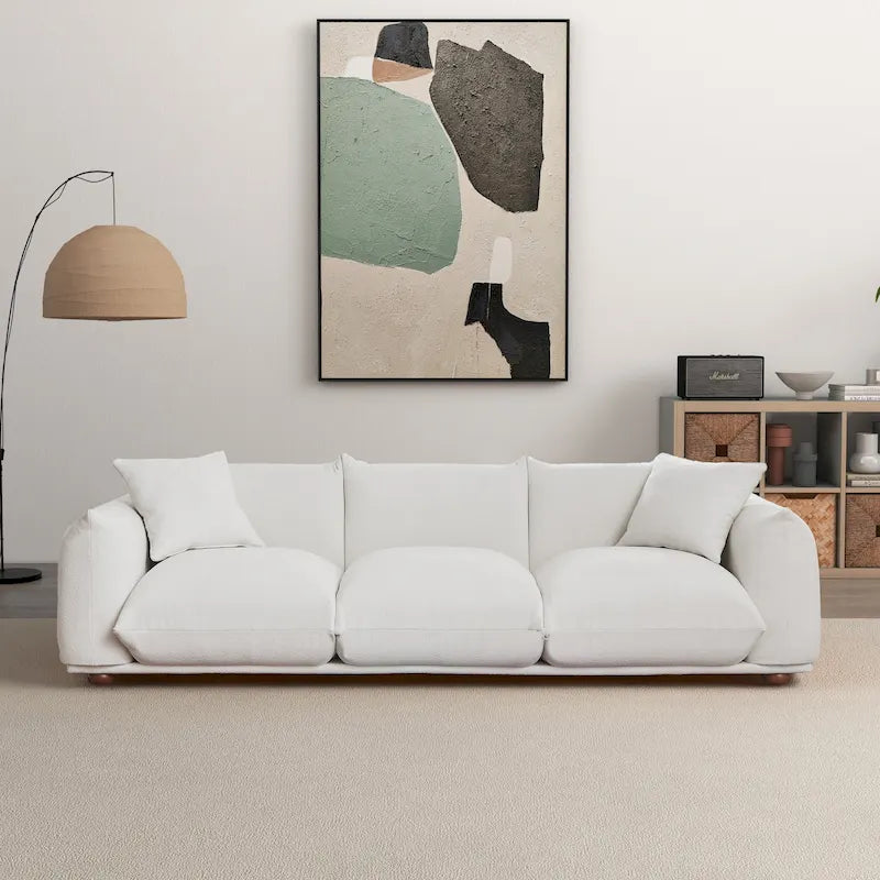 Canapé Arten Mid-Century Modern de Luxe en Boucle/Velours