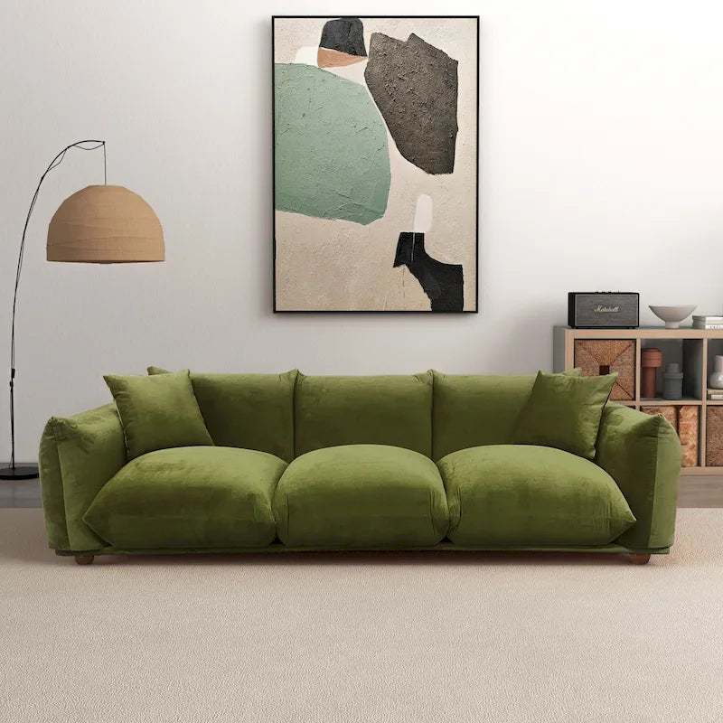 Canapé Arten Mid-Century Modern de Luxe en Boucle/Velours